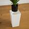 37" UV Resistant Artificial Agave Plant in White Tower Planter (Indoor/Outdoor)